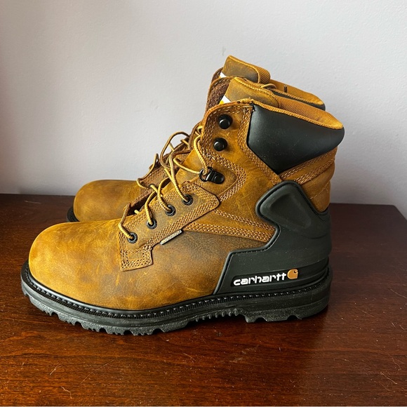 Carhartt CMW6220 Waterproof 6-Inch Steel Toe Work Boot Brown Men's 9 Brand NIB - Picture 3 of 13